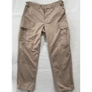 Tan Cargo Ripstop Army Tactical Safari Military The Force Pants Mens 35x32 Khaki